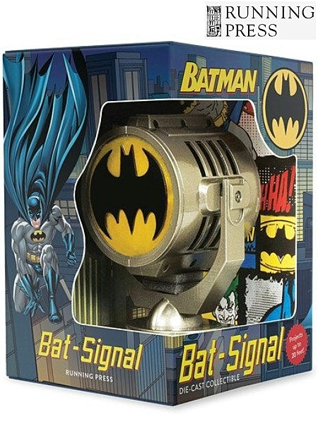 Running Press Metal Die Cast LED Light Up Bat Signal